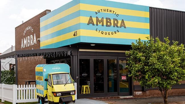 Ambra Liqueurs Spritz Bar in Thebarton. Picture: Meaghan Coles