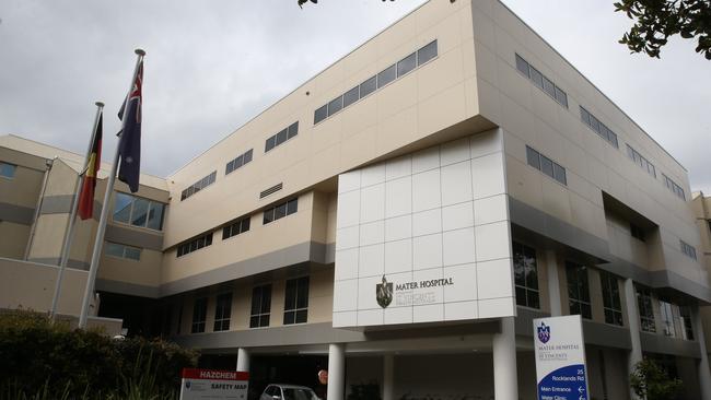 The examination was conducted at the Mater Hospital in North Sydney.