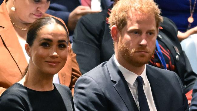 The Duke and Duchess of Sussex still represent a potential threat. Picture: Timothy A Clary/AFP