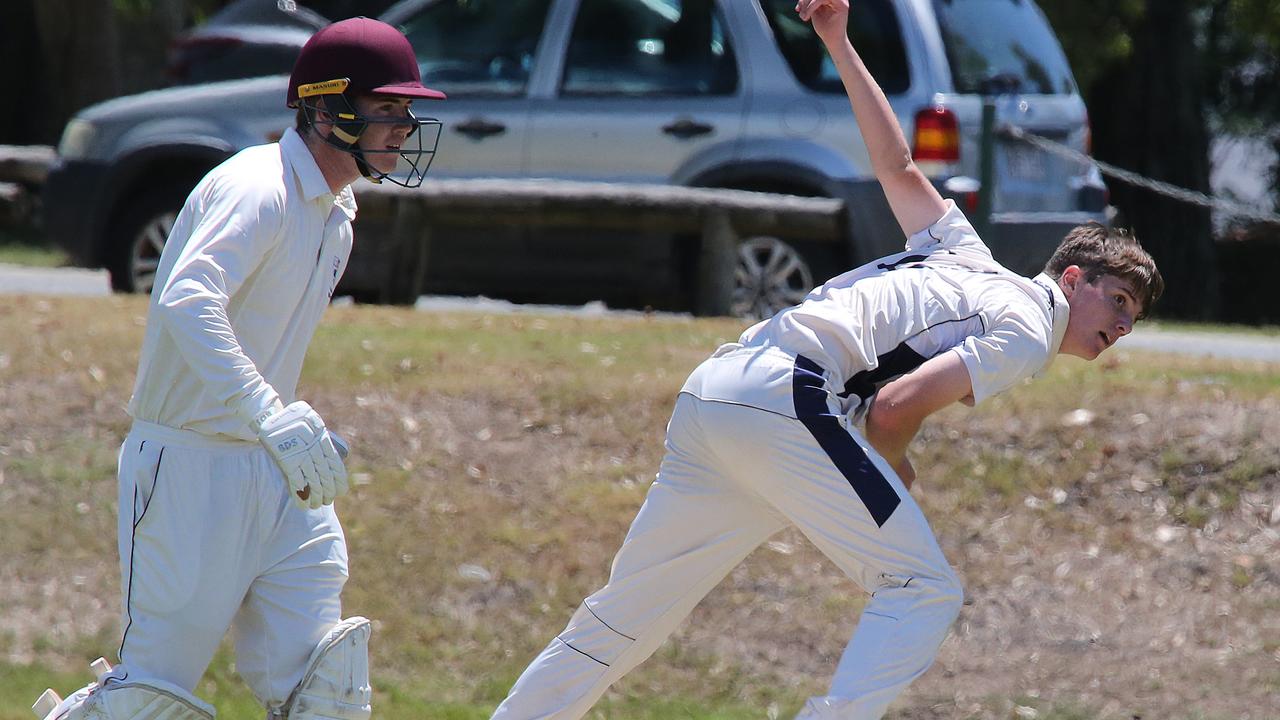 The style of TSS swing bowler Ted Waterman Pic Mike Batterham