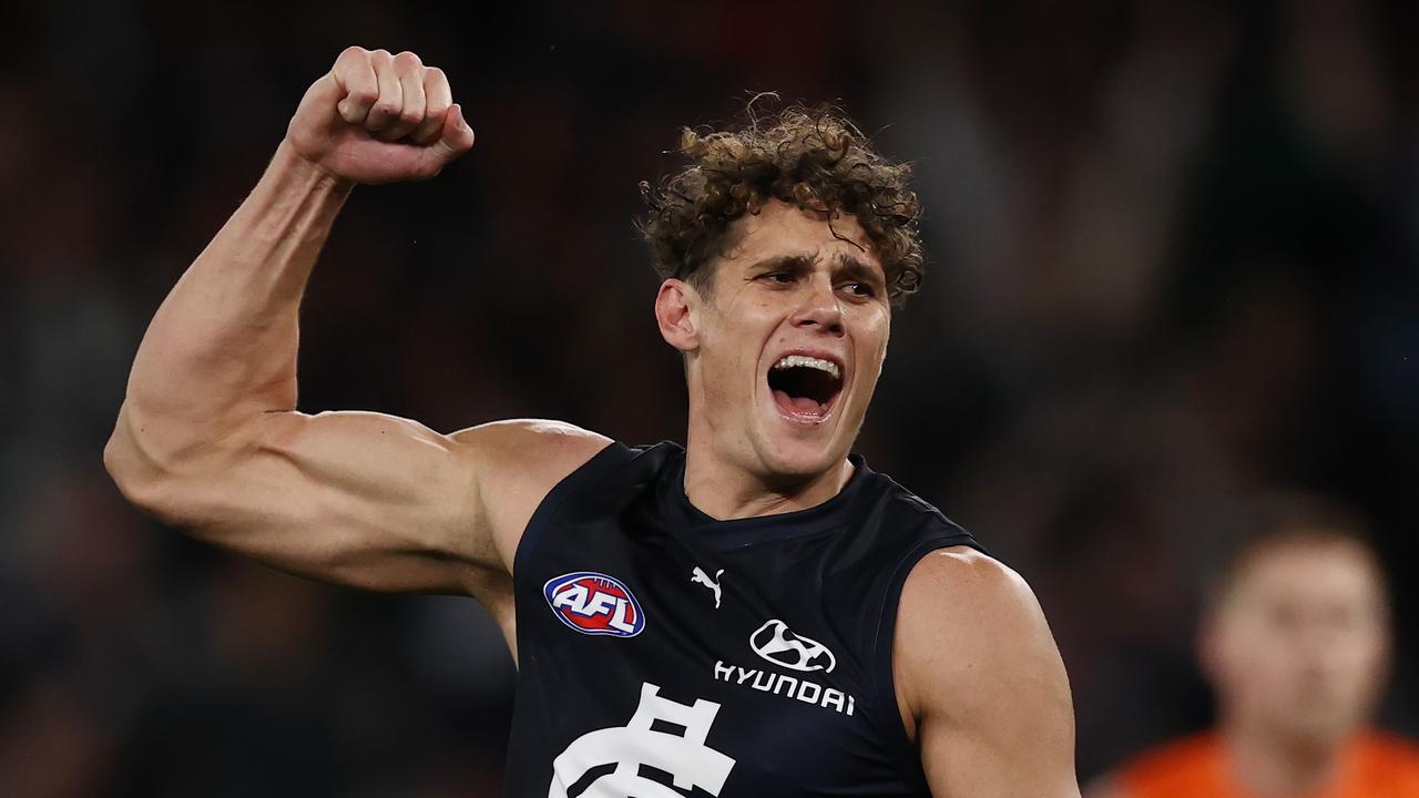 Charlie Curnow has gone from an exciting talent to arguably the game’s best player. Photo by Michael Klein