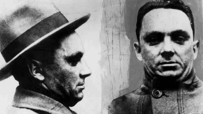 Undated. Police mug shot of infamous Melbourne gangster Leslie 'Squizzy' Taylor, only 165cm tall. Headshot. Picture: Supplied / File Photo