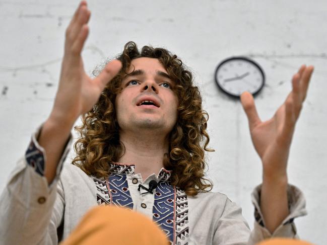 Valeriy Shatilovich, a Ukrainian clairvoyant in Kyiv. Picture: AFP