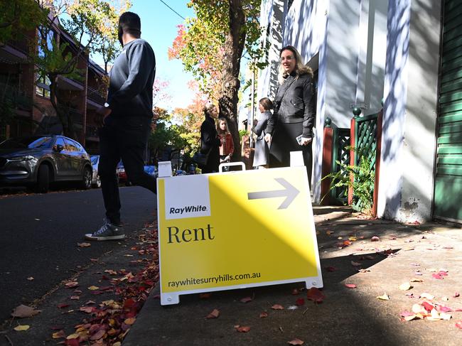 Prospective tenants are having difficulties securing rental properties across Australia. Picture: NCA NewsWire / Jeremy Piper