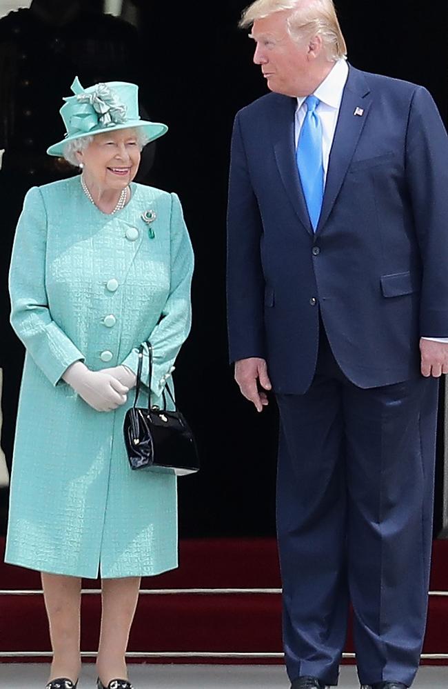 Trump was welcomed by the Queen at Buckingham Palace. Picture: Chris Jackson/Getty Images.