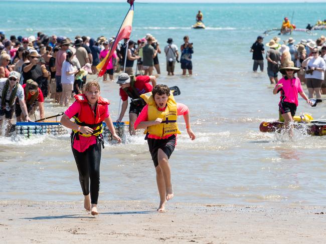 Darwin Beer Can Regatta at Mindil Beach, 2024. Picture: Pema Tamang Pakhrin