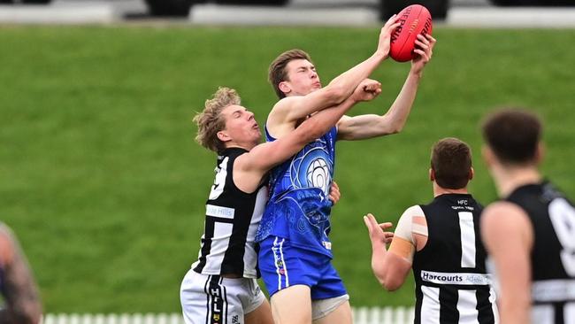 Zac Grivell has been an outstanding young defender for Hahndorf. Picture: Mark Liebich