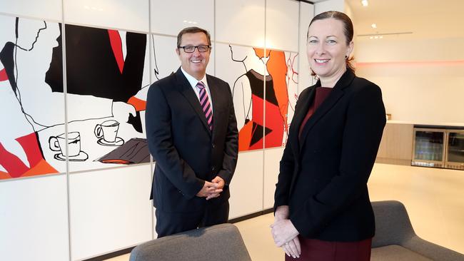 Joint managing directors Mark Witheriff and Tania Moore run a Knight Frank agency. Pic by Richard Gosling