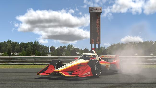 Scott McLaughlin got a taste of virtual Indycars when he won the IndyCar iRacing Challenge Honda Indy Grand Prix of Alabama at virtual Barber Motorsports Park on April 04, 2020. Picture: Getty Images/AFP