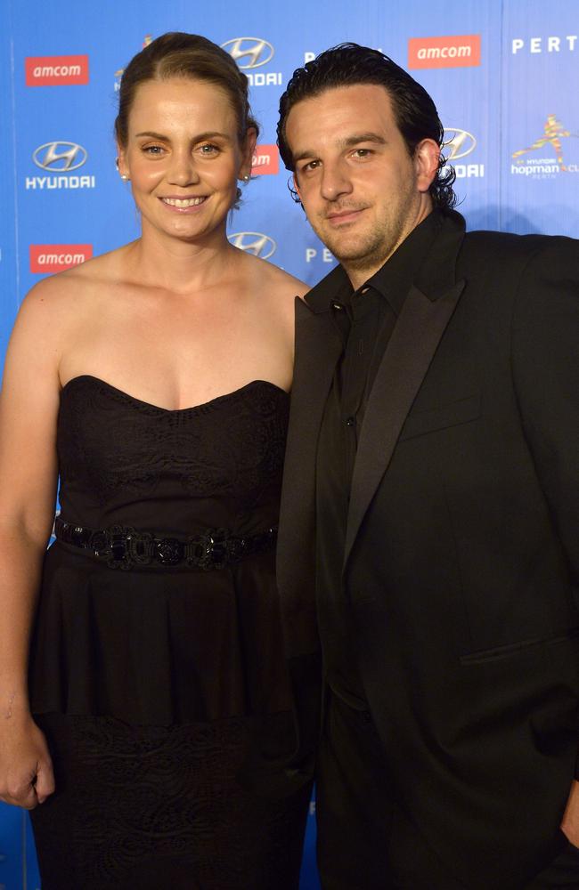 Jelena Dokic and long-term boyfriend Tin Bikic.