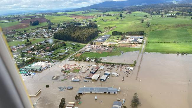 Aerial Footage of Deloraine and Mersey River. October 14. Picture: Tasmania Police