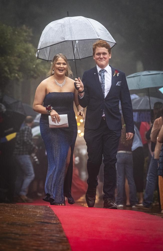 Kadence Wilson and partner Joshua Hullock at Fairholme College formal, Wednesday, March 27, 2024. Picture: Kevin Farmer