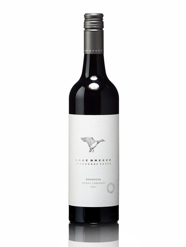 Nick Ryan’s best value red wine in Australia: the $22 bottle of 2021 Lake Breeze Bernoota Picture: Nick Cubbin