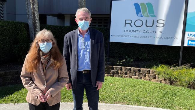 Lismore MP Janelle Saffin and Page MP Kevin Hogan slammed the plan to move the Rous County Council office away from Lismore. Picture: Contributed