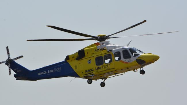 The boy was flown to Queensland Children’s Hospital with life-threatening injuries.