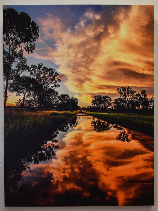 Photograph titled “Created Glory” by Rose Hamilton-Barr, taken on the road to the Gayndah Racecourse covered in water. (Picture: Kristen Camp)