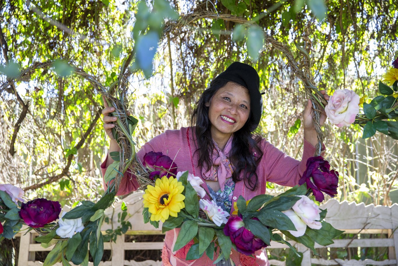 Garden For Good. Charmaine and Peter Williamson. Picture: Sarah Marshall