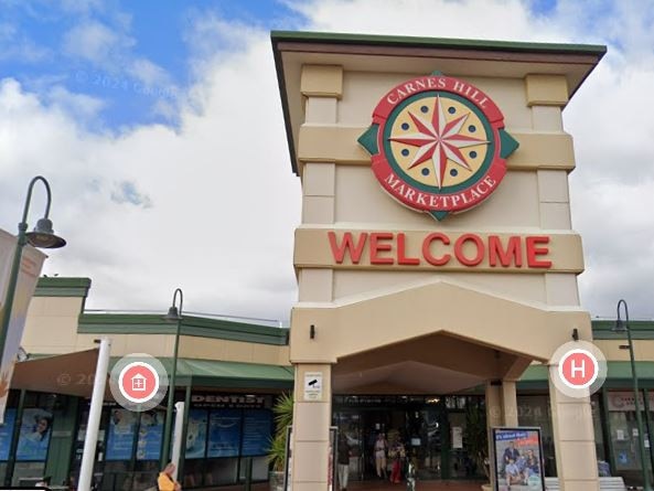 Carnes Hills Shopping Centre. Picture: Google Maps