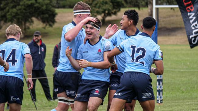 Action in the Super Rugby U16s series match between the Tahs and Rebels. Picture: Rugby Australia