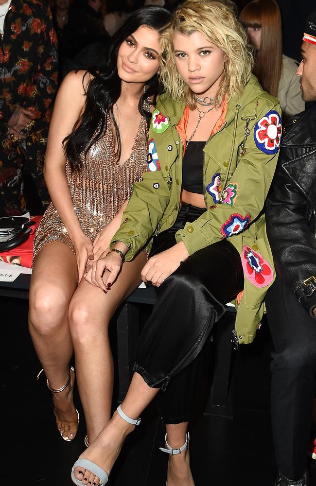 Kylie Jenner and Sofia Richie styled up the front row. Picture: Getty Images