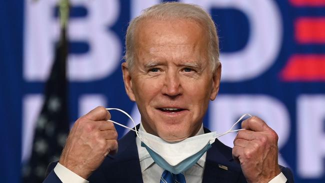 Joe Biden reminded Americans that the presidency is ‘not a partisan institution’ but the one office ‘that represents everyone and it demands a duty of care for all’. Picture: AFP