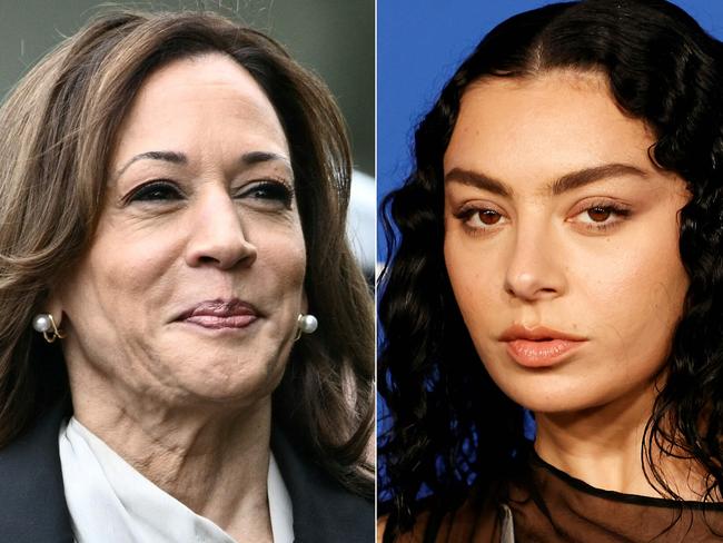 British singer Charli XCX has given Kamala Harris the seal of approval. Picture: AFP