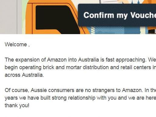 Amazon scam email doing the rounds