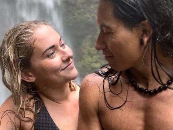 Sunshine Coast woman, Jordan Hauenschild, falls in love with Tarzan in Amazon jungle. Picture - news.com.au.