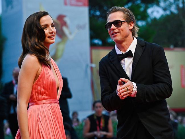 Ana de Armas with Brad Pitt at the Venice Film Festival. Picture: AFP