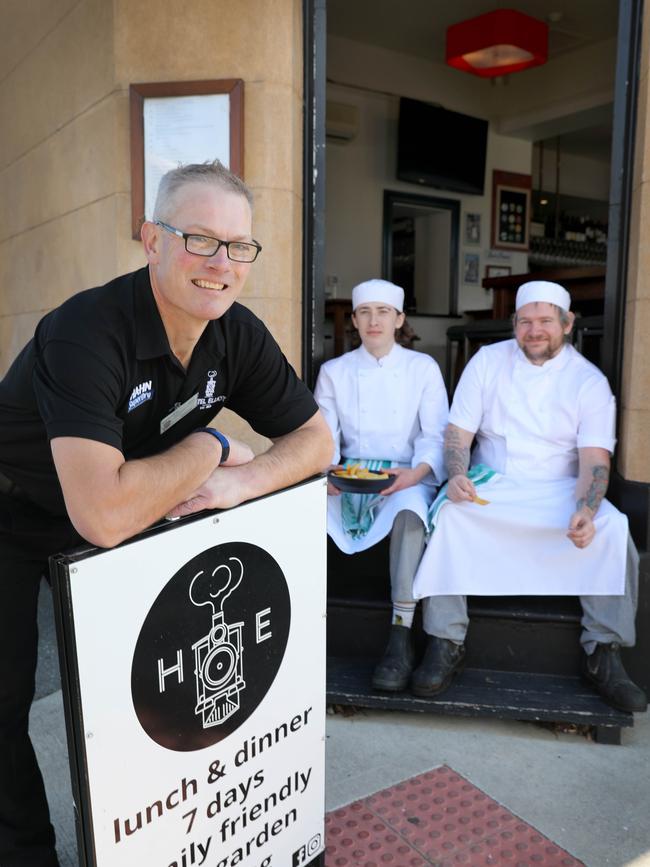 Hotel Elliot co-owner Matt Kelly is all smiles after receiving a $500,000 grant to redevelop the pub into a hub. Picture: Dean Martin