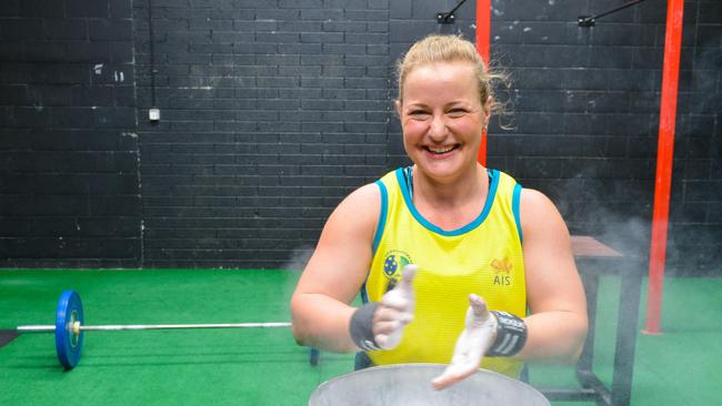 Weightlifter Stephanie Davies has been selected in the 75kg category for the Commonwealth Games. Picture: AAP/Brenton Edwards.