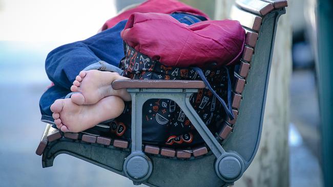 NCA NEWSWIRE BRISBANE AUSTRALIA 18/09/2023A generic photo of a homeless person rough sleepingPicture: Glenn Campbell/NcaNewsWire