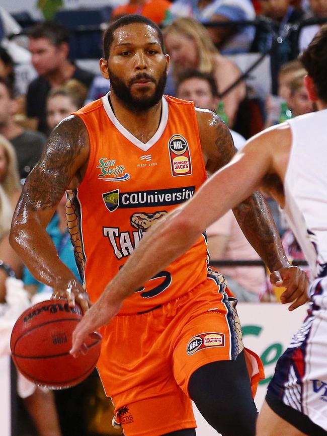 DJ Newbill in the National Basketball League (NBL) match between the Cairns Taipans and the Adelaide 36ers, held at the Cairns Convention Centre. PICTURE: BRENDAN RADKE.