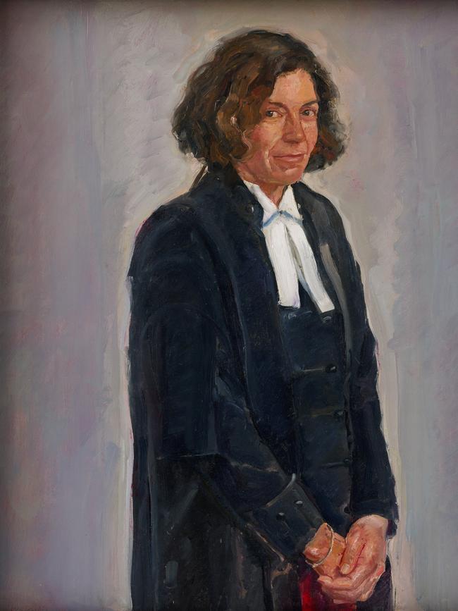 Peter Wegne’s portrait of Sue Chrysanthou.
