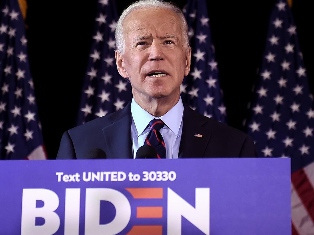 Joe Biden may have inadvertently triggered the scandal now threatening Donald Trump's presidency, but it has also impacted his own White House bid. Pic: AFP