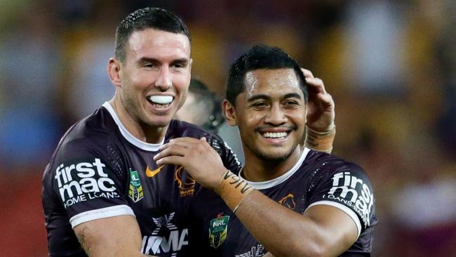 Darius Boyd and Anthony Milford are two of the highest paid players at the Broncos. Picture: Darren England