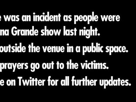 Manchester Arena tweet.