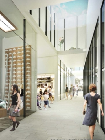 Artist impressions of El-Phoenician’s proposed laneway that the developer would foot the bill for. Picture: Supplied