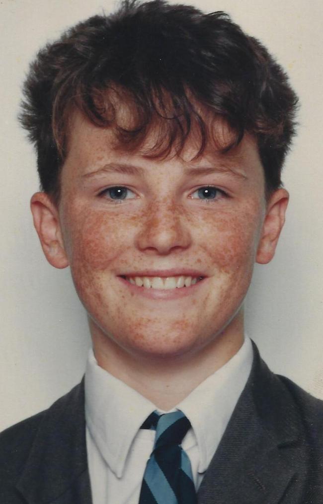 David Welsh, 15, in 1984