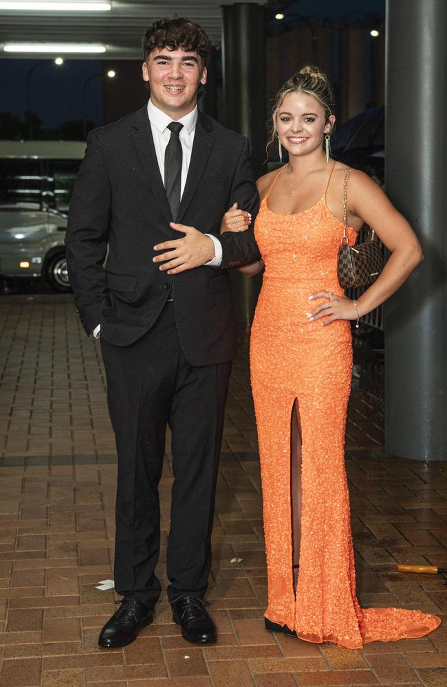 Will Searle and partner Taya Bensley at Toowoomba Grammar School formal at Rumours International, Wednesday, November 13, 2024. Picture: Kevin Farmer