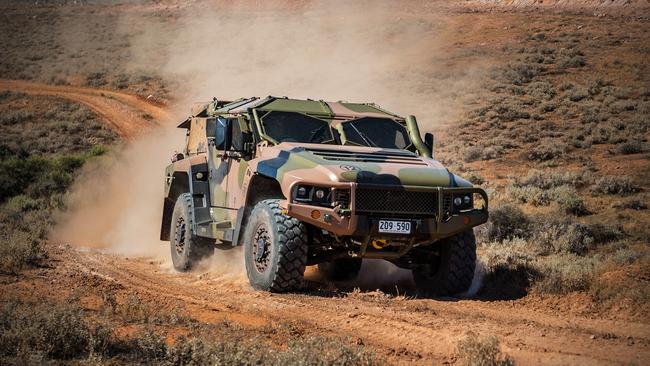 Retired major-general Gus McLachlan says the Hawkei is ‘a great little ­vehicle’ that is highly mobile, provides protection for its occupants, and could be equipped with Javelin anti-tank missiles and ­remotely operated machine guns.