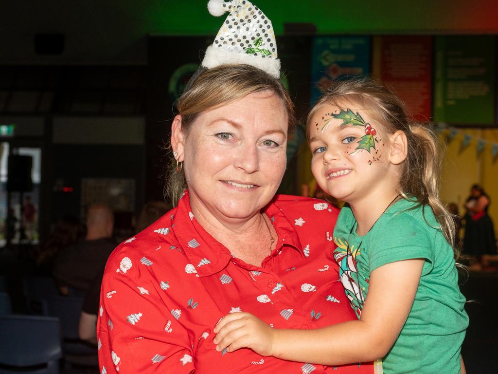 Michelle and Molly at Christmas Carols Hosted by Sarina Surf Lifesaving Club Saturday 21 December 2024 Picture:Michaela Harlow