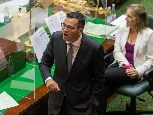 Daniel Andrews addresses the floor in parliament. Picture: NCA NewsWire / Paul Jeffers