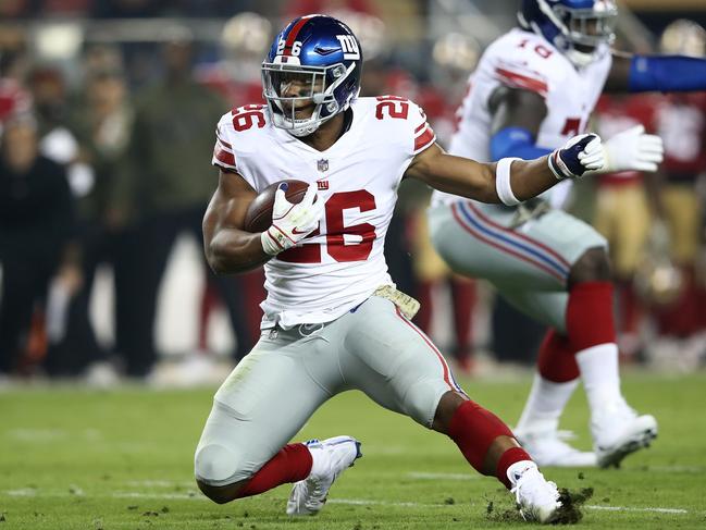 New York phenom Saquon Barkley should have a big game against the Buccs. Picture: Getty Images