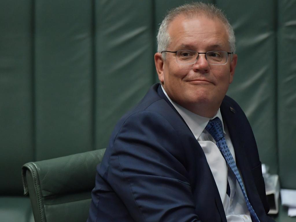 Prime Minister Scott Morrison during question time in the House of Representatives on Thursday. Picture: Sam Mooy