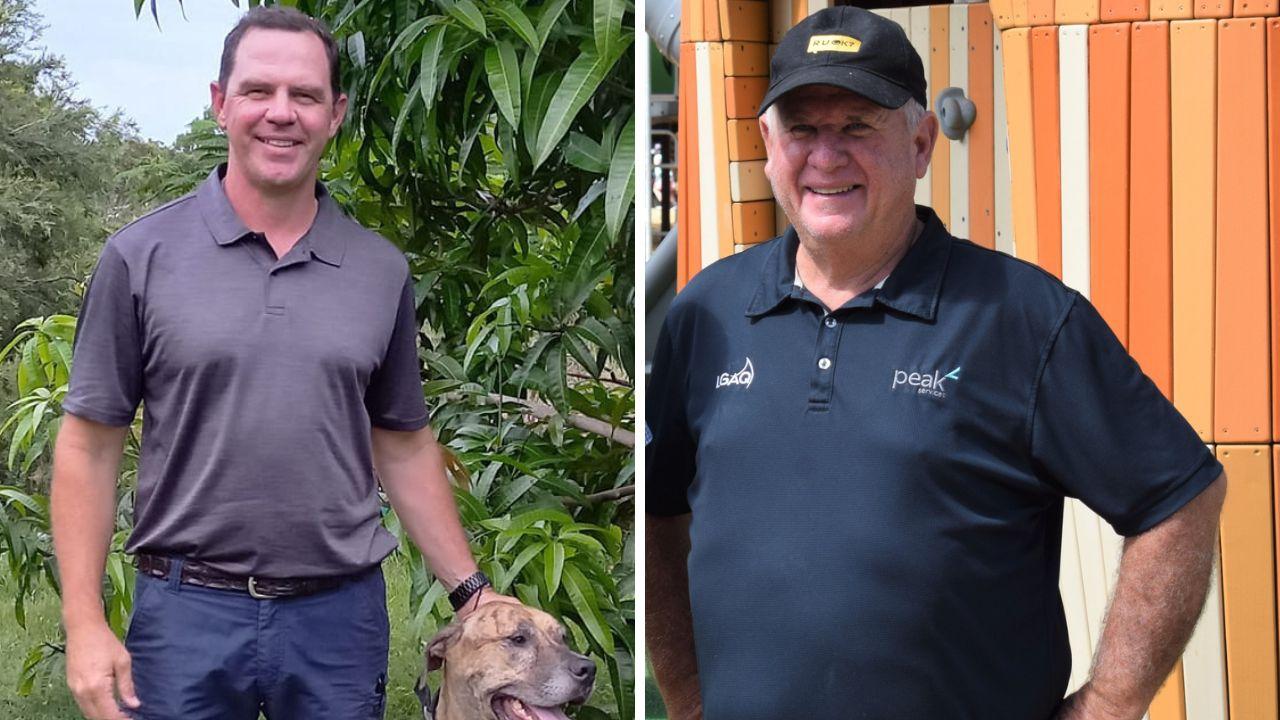 Elliot Hilse and Neil Fisher are both candidates for Division 2 councillor with Rockhampton Regional Council.