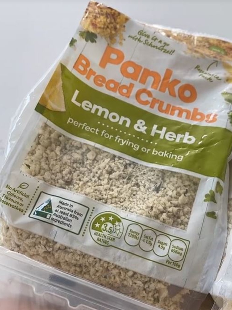 Woolworths Lemon and Herb Panko Crumbs were among its winners. Picture: TikTok