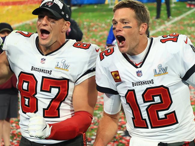 NFL legend Tom Brady (right) has over 15.2 million followers. Picture: Getty Images