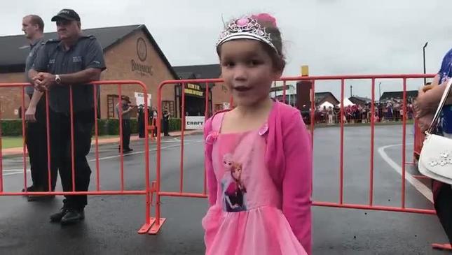 Little princess awaits royal visit