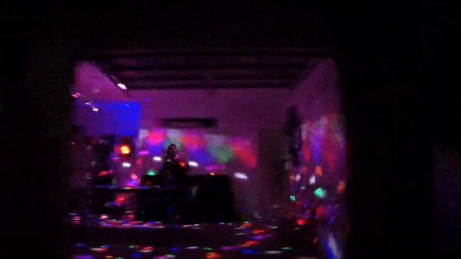 One of the elaborate house parties held across the weekend despite tough coronavirus laws. Photo: QPS